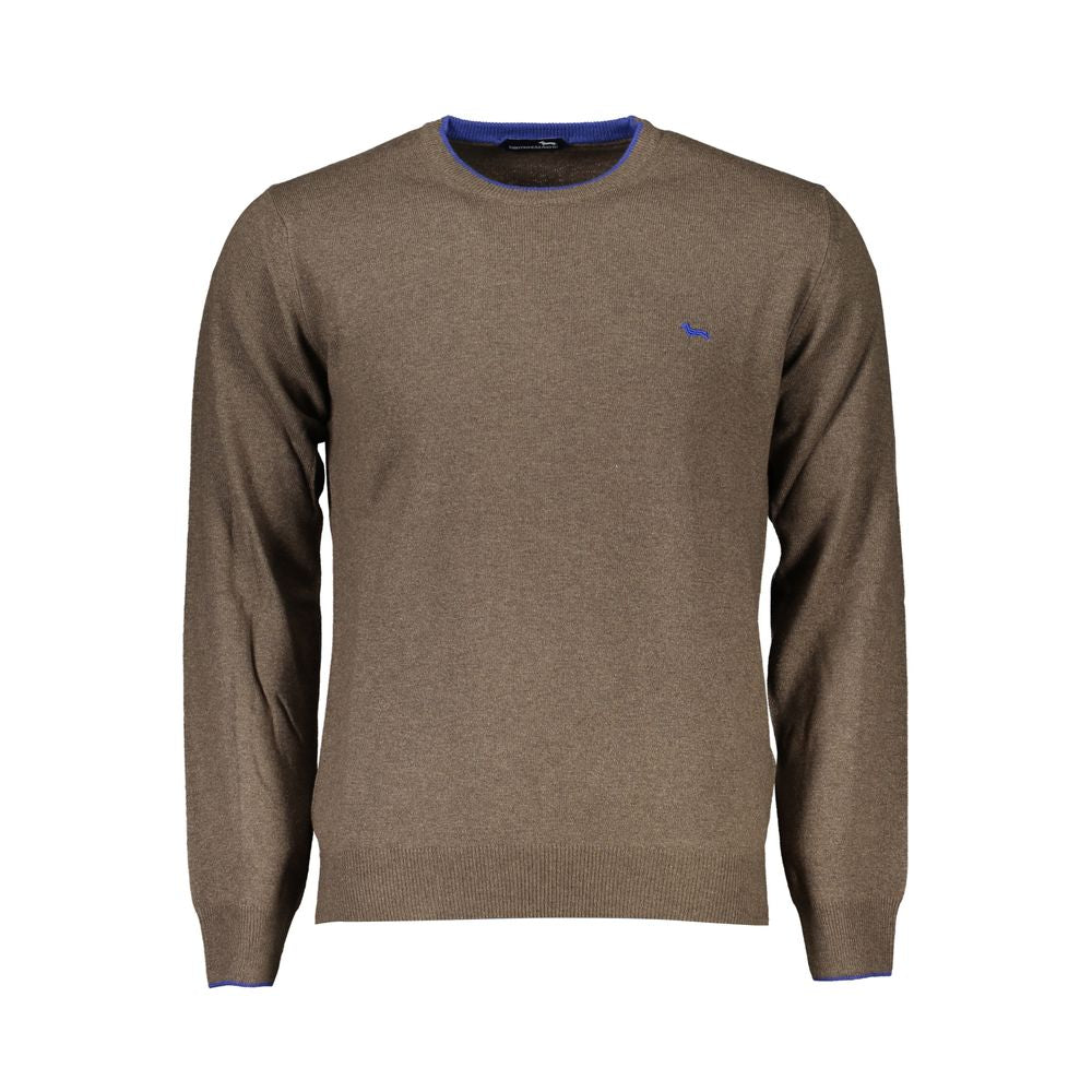 Brown Fabric Sweater - ventzia