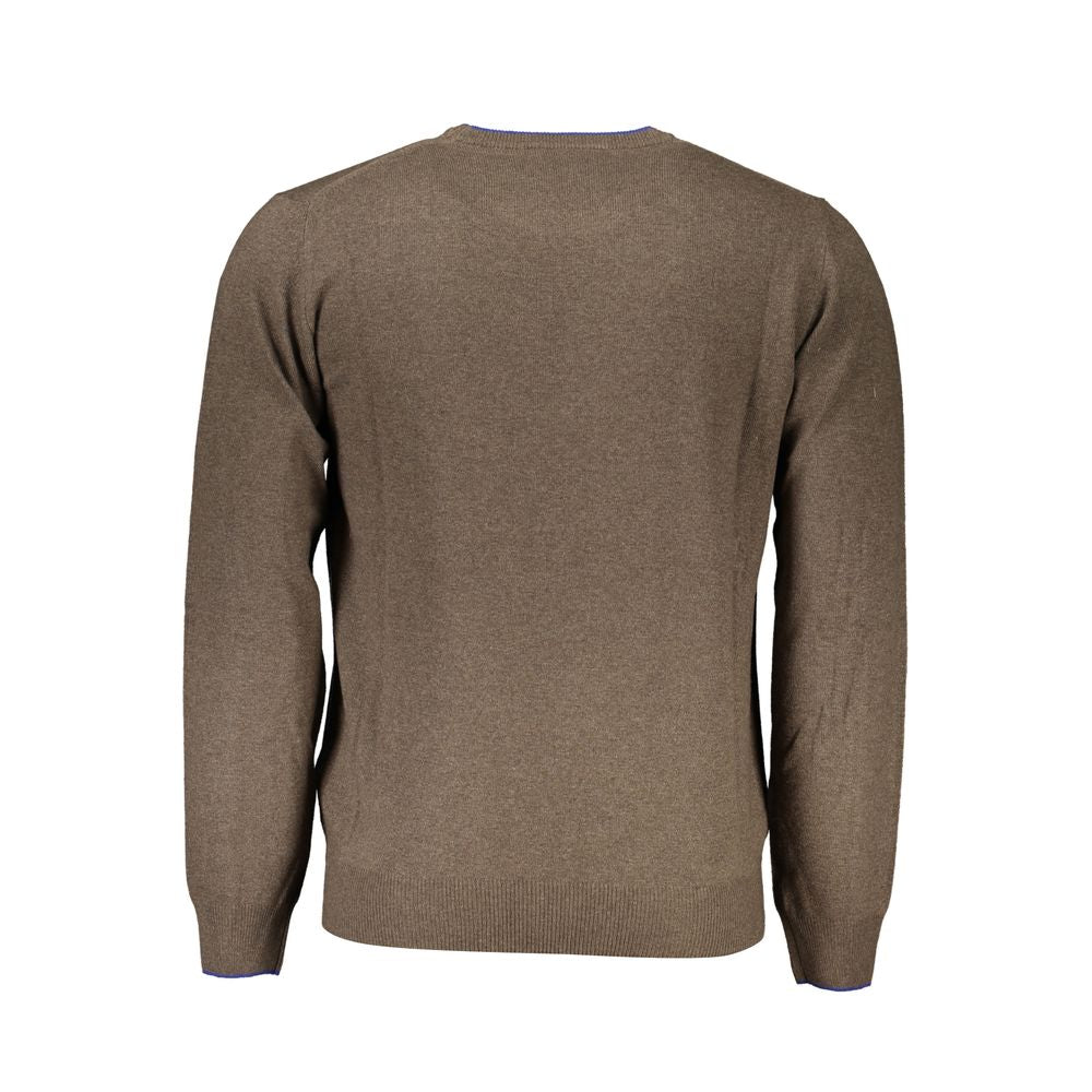 Brown Fabric Sweater - ventzia
