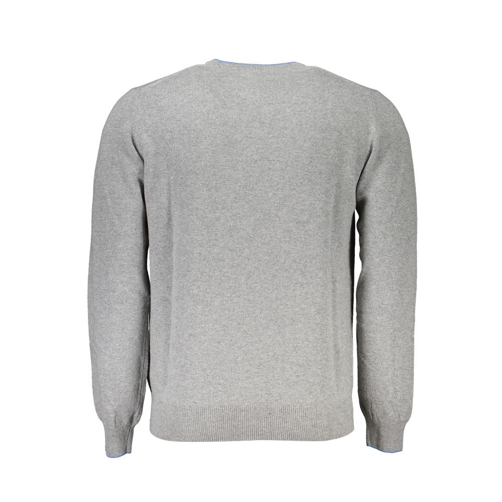 Gray Fabric Sweater - ventzia