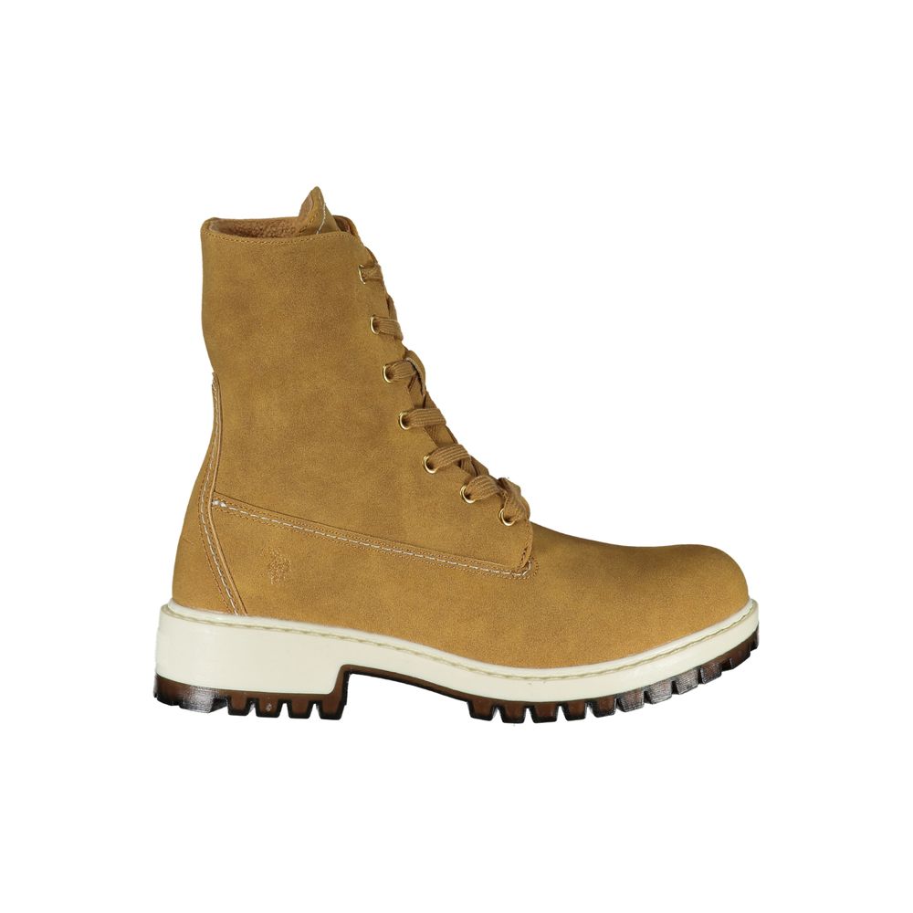 Brown Polyester Women Boot - ventzia