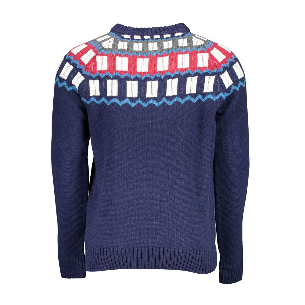 Blue Wool Sweater - ventzia