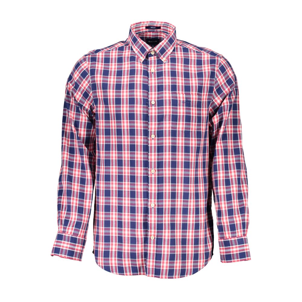 Blue Cotton Men's Shirt - ventzia
