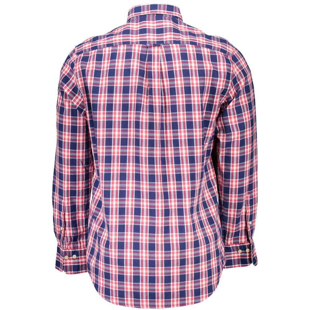 Blue Cotton Men's Shirt - ventzia