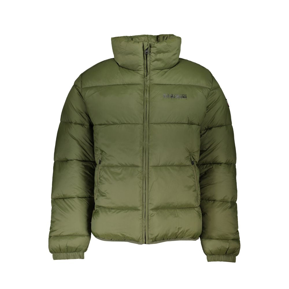 Green Polyamide Men's Jacket - ventzia