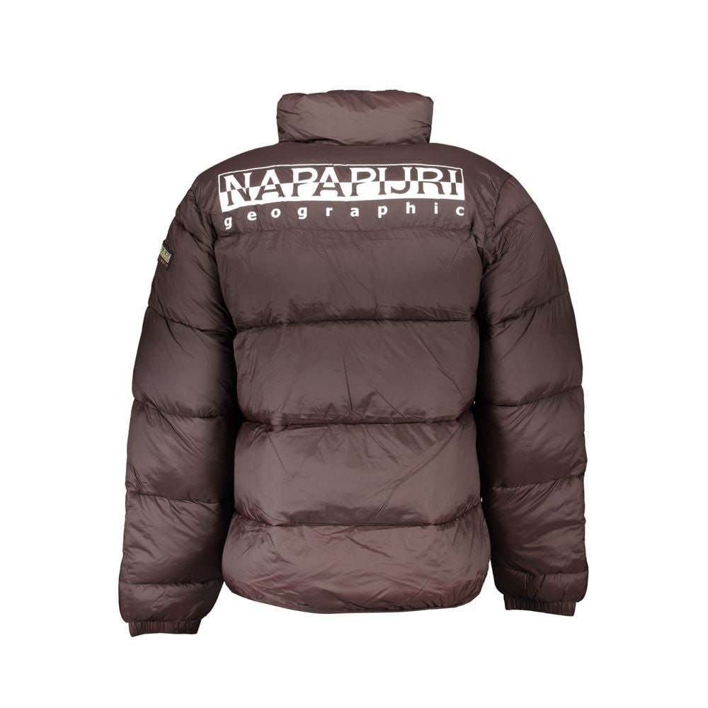 Marrone Poliammide Men's Jacket - ventzia
