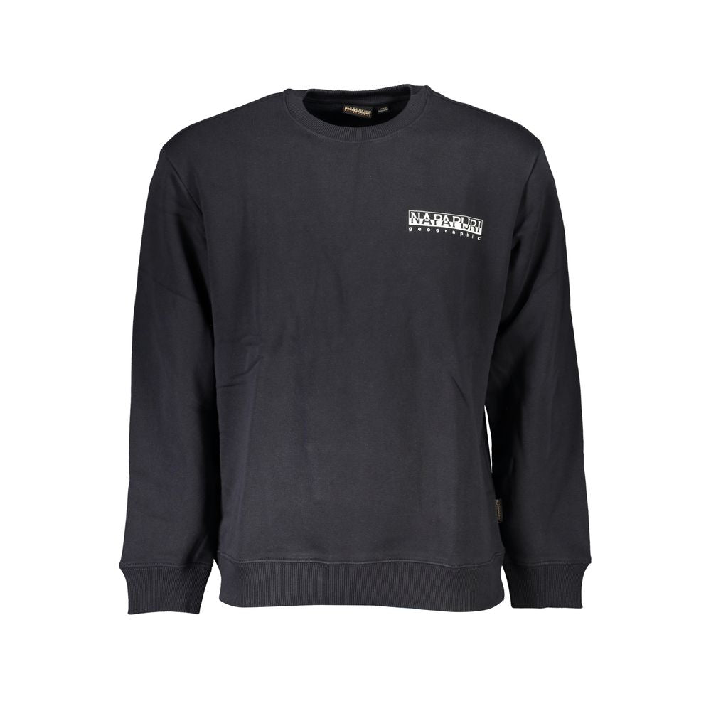 Black Cotton Men Sweatshirt - ventzia