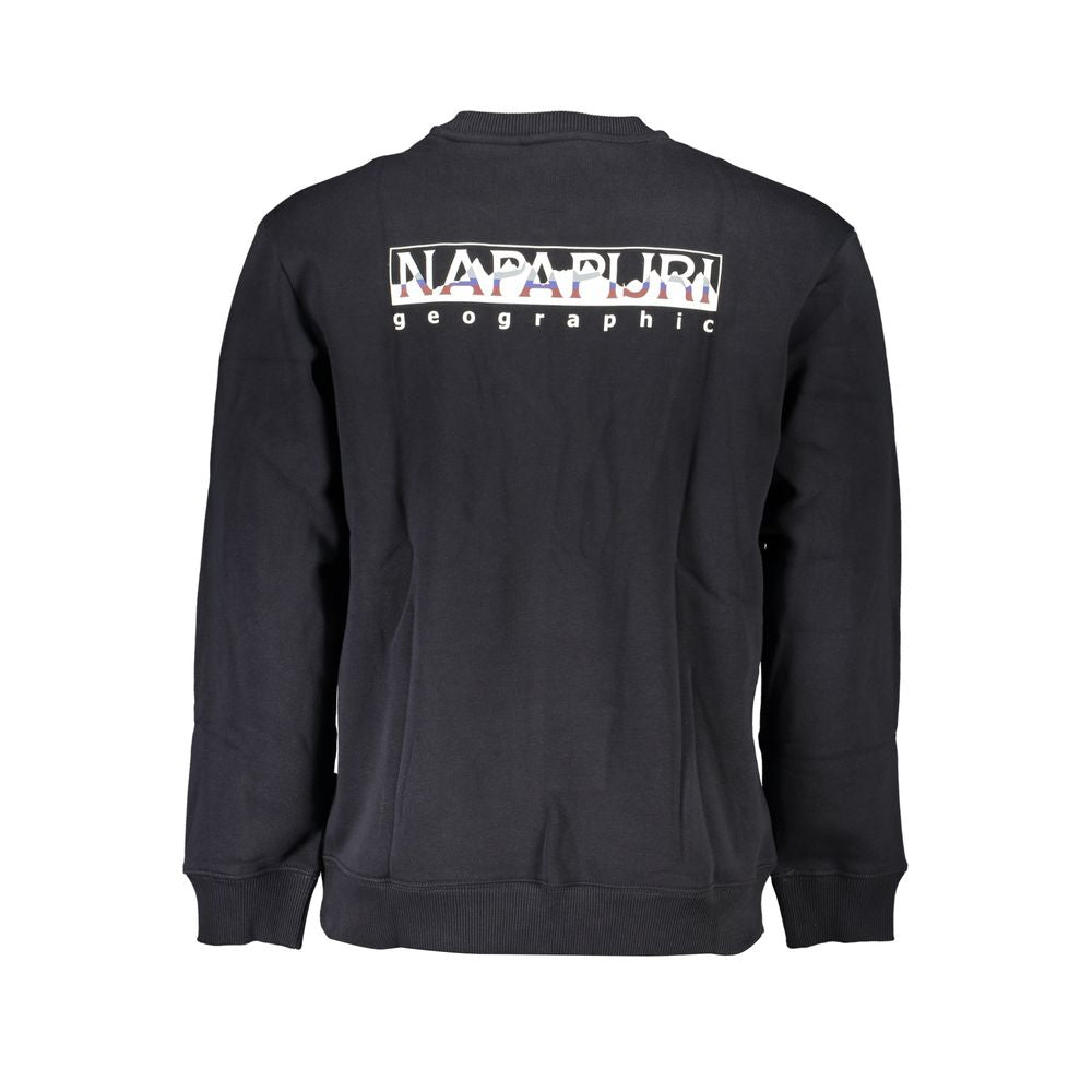 Black Cotton Men Sweatshirt - ventzia
