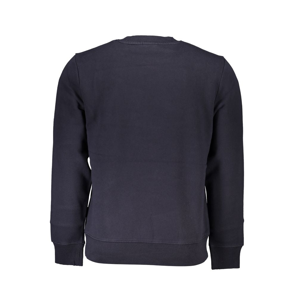 Blue Cotton Men Sweater - ventzia