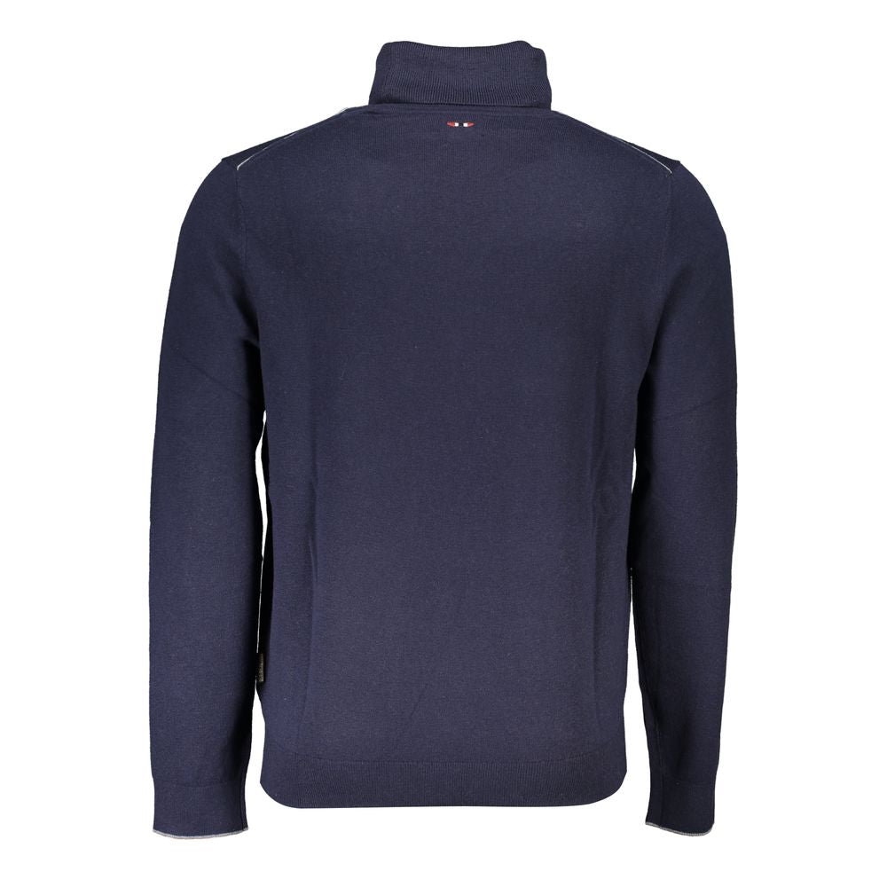 Blue Fabric Sweater - ventzia