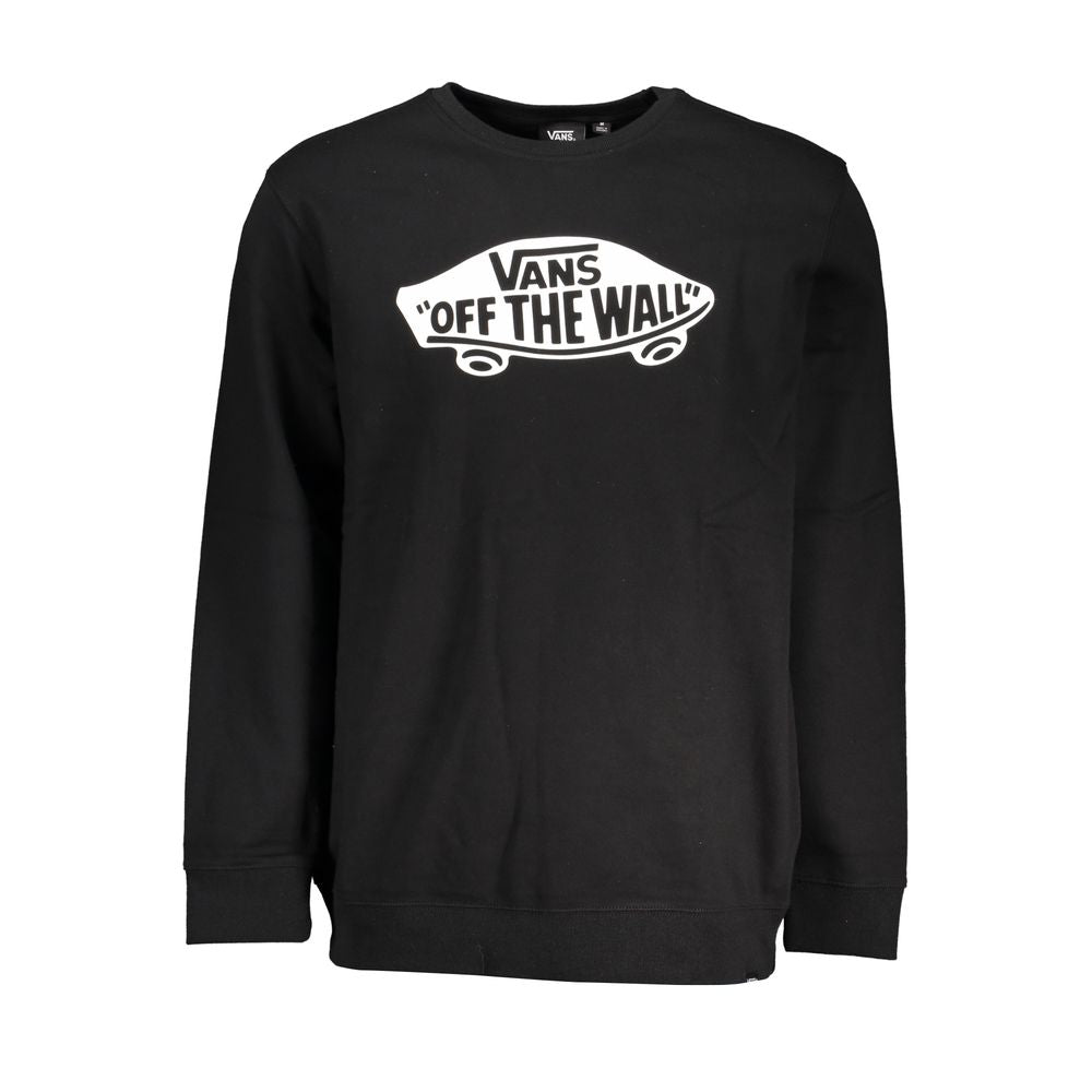 Black Cotton Men's Sweatshirt - ventzia