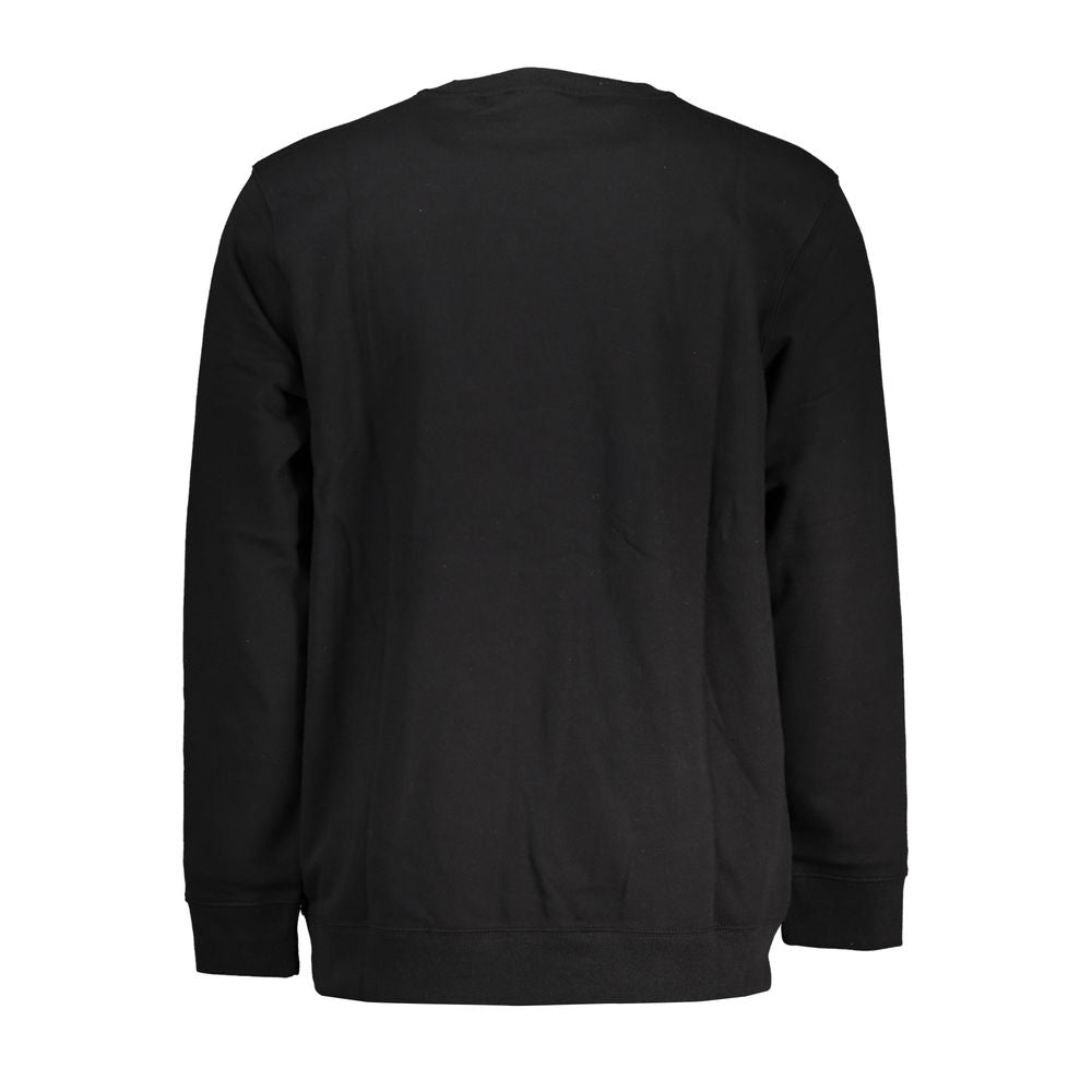 Black Cotton Men's Sweatshirt - ventzia