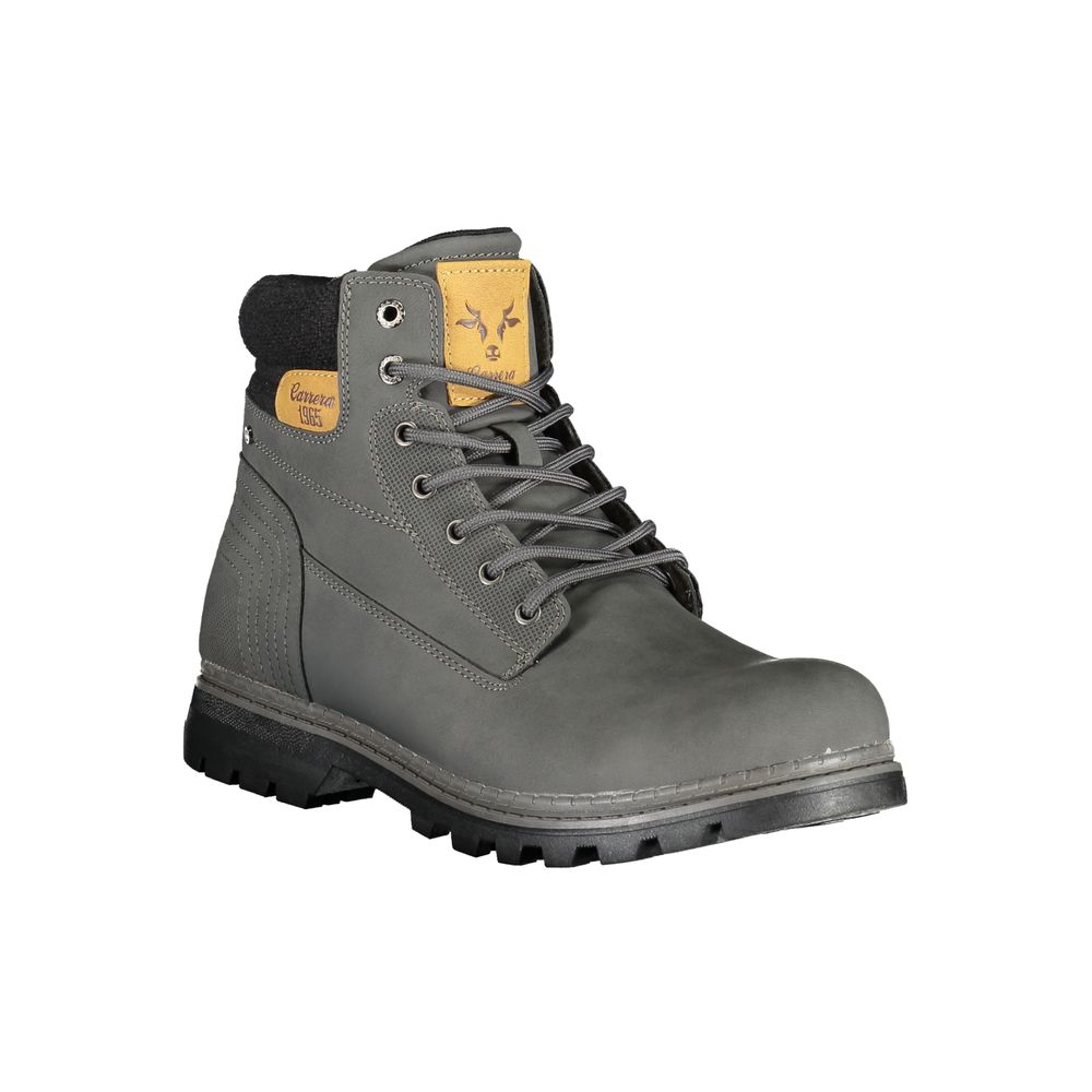 Grey Polyurethane Men's Boot - ventzia