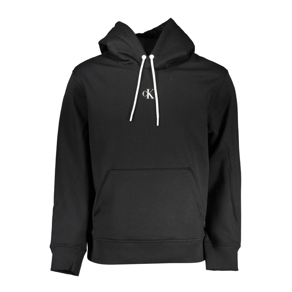 Black Polyester Men's Sweatshirt - ventzia