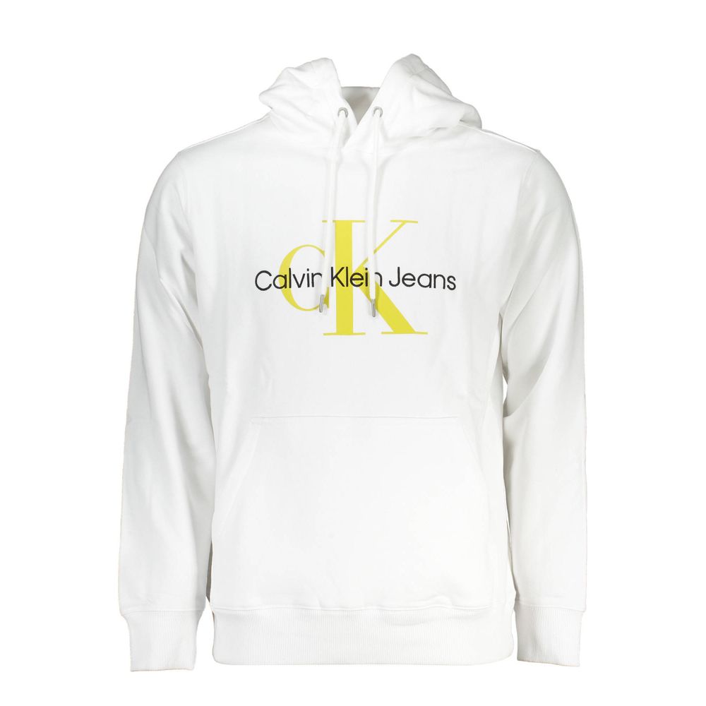 White Cotton Men Sweatshirt - ventzia