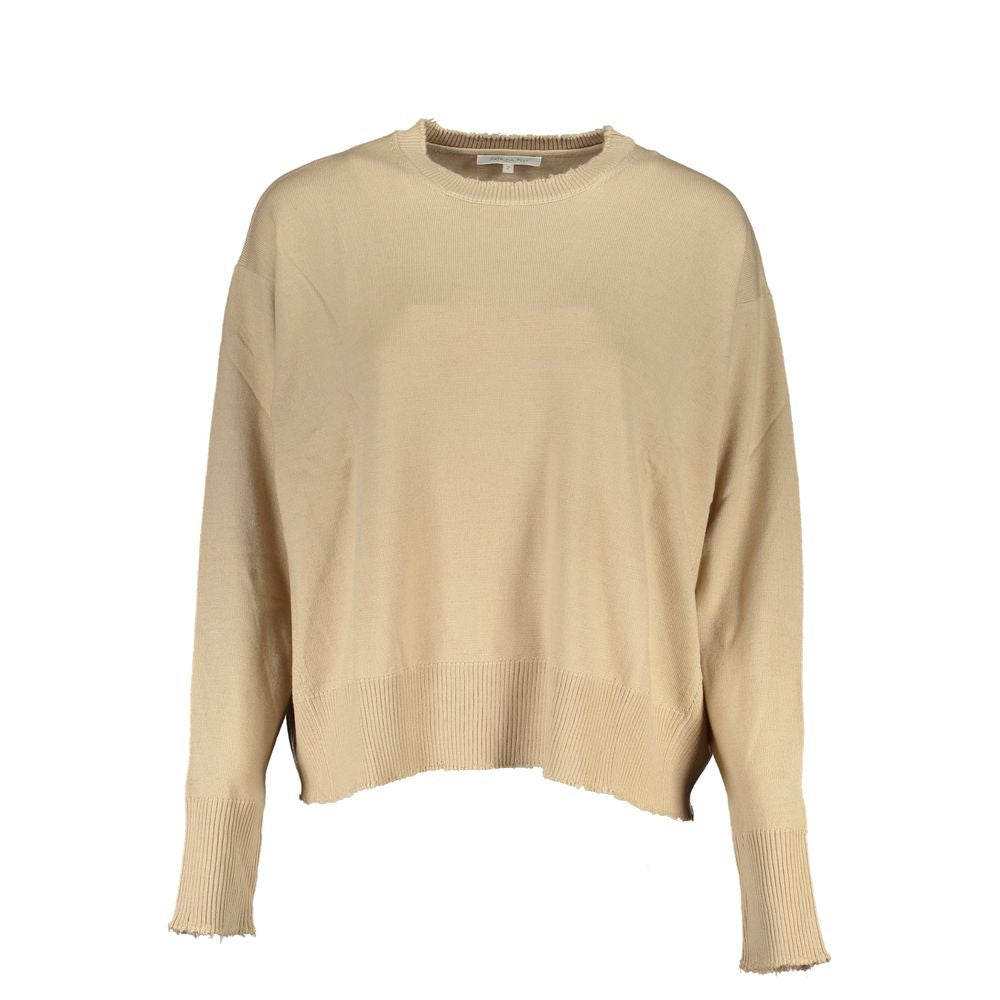 Beige Tessuto Womens Sweater - ventzia