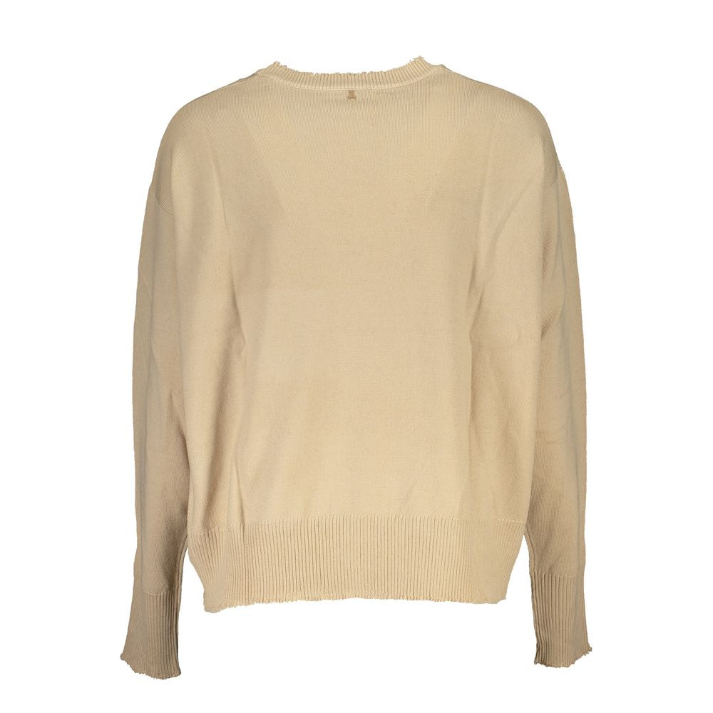 Beige Tessuto Womens Sweater - ventzia