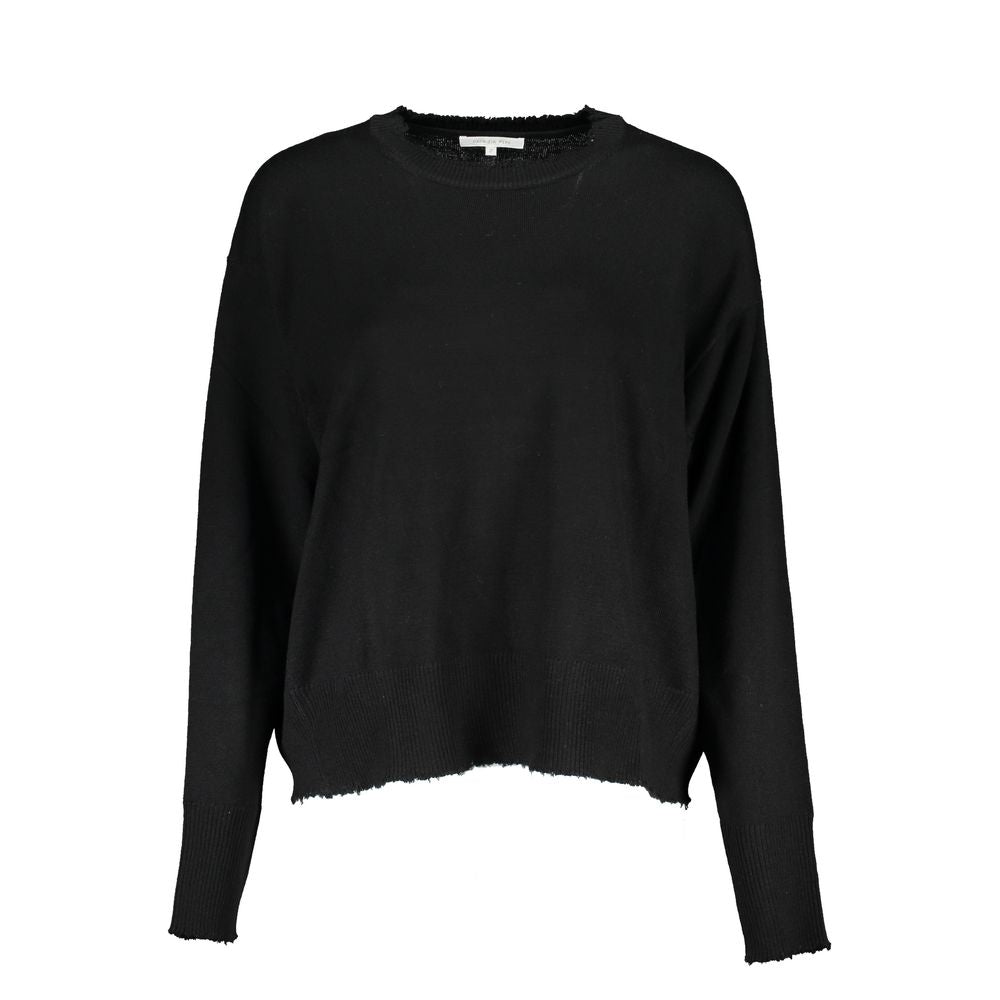 Black Tessuto Women Sweater - ventzia