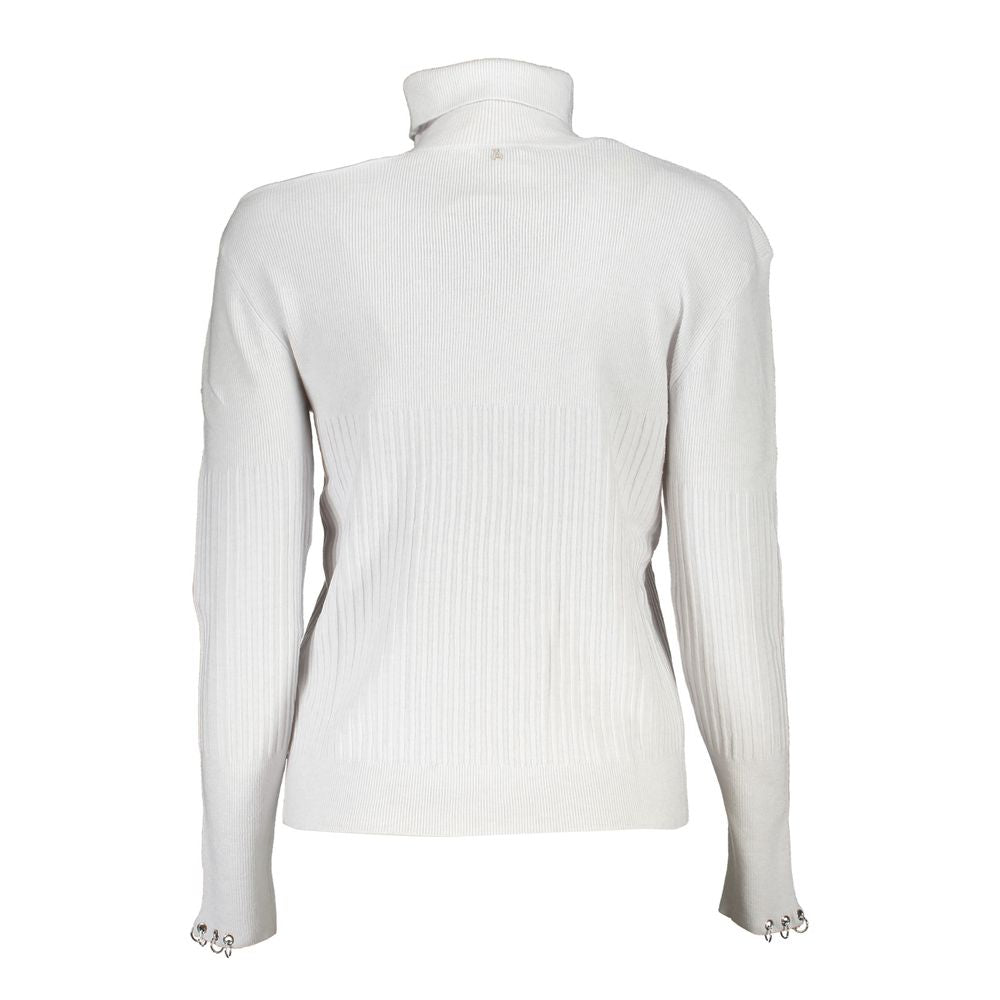 Grigio Poliammide Women Sweater Turtleneck - ventzia