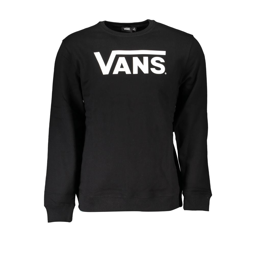 Black Cotton Men's Sweatshirt - ventzia
