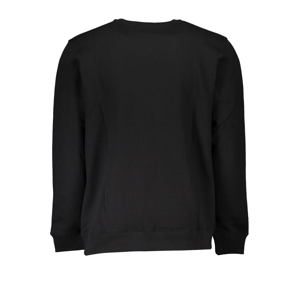 Black Cotton Men's Sweatshirt - ventzia