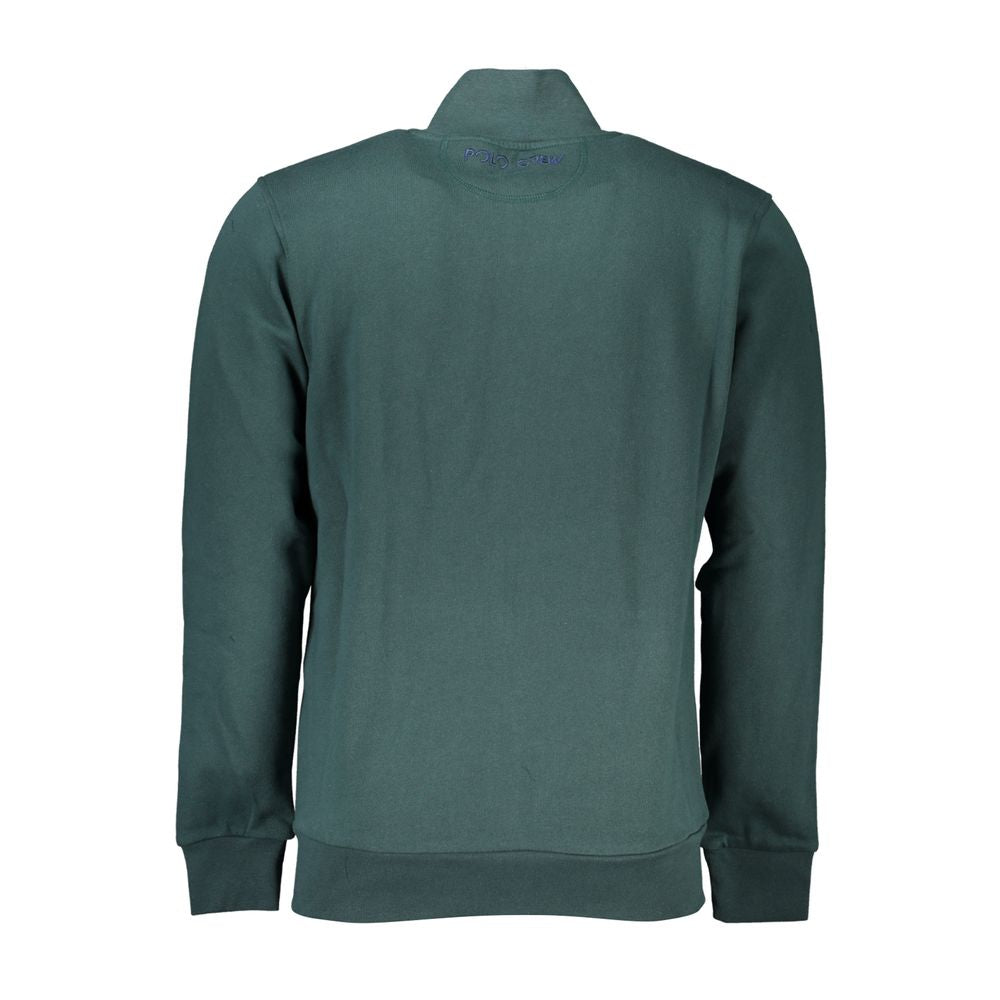 Green Cotton Men Sweater - ventzia