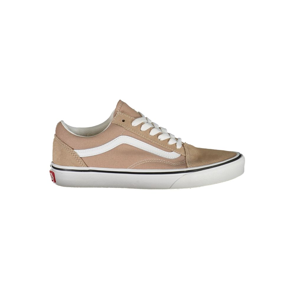 Beige Polyester Women Sneaker - ventzia