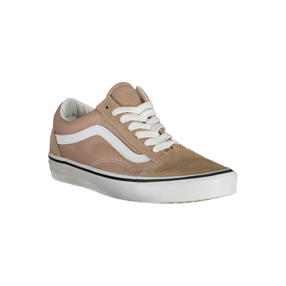 Beige Polyester Women Sneaker - ventzia