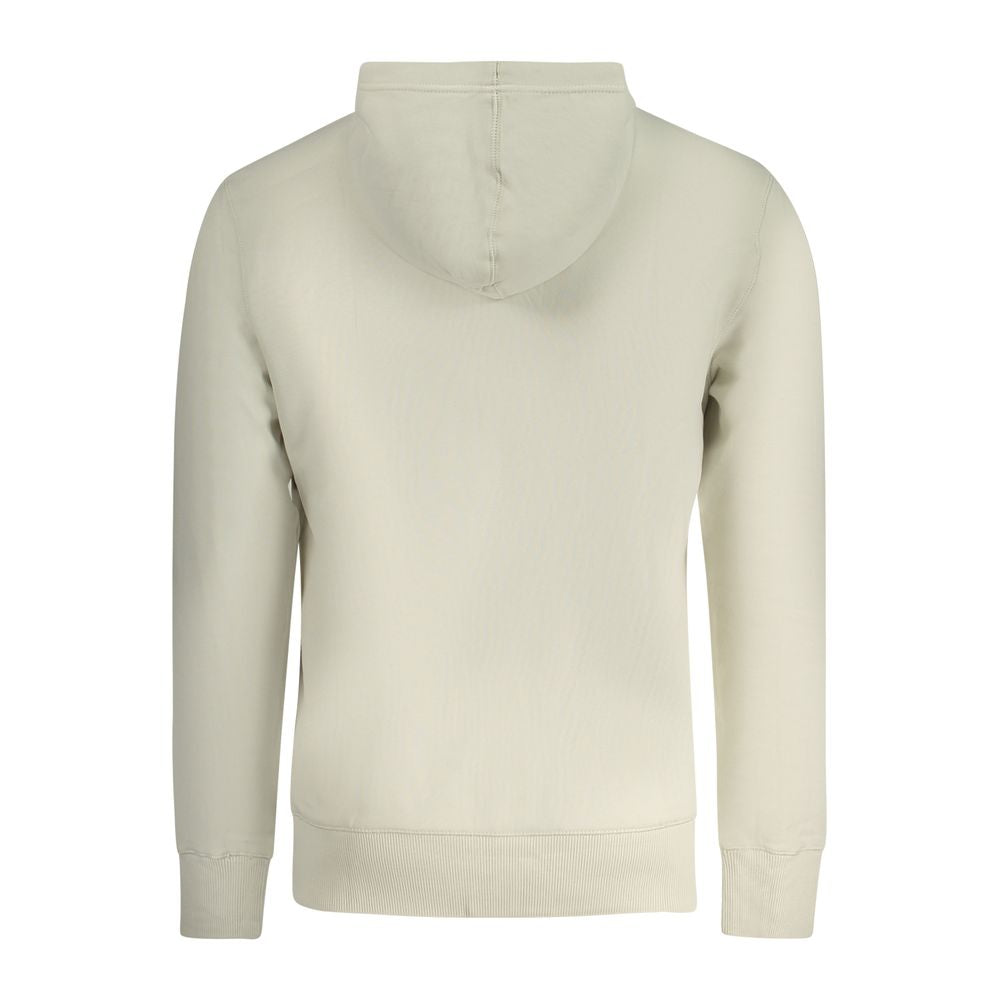 Beige Cotton Men's Hoodie - ventzia