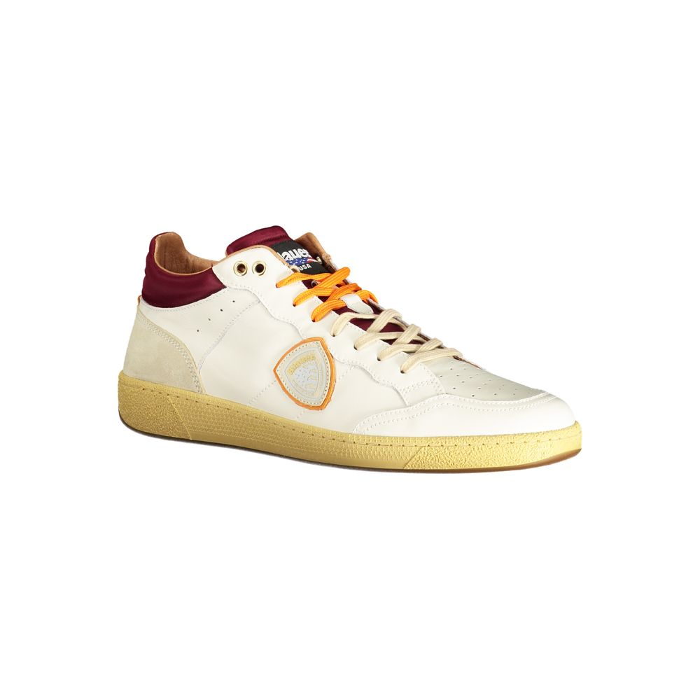 White Leather Men's Sneaker - ventzia