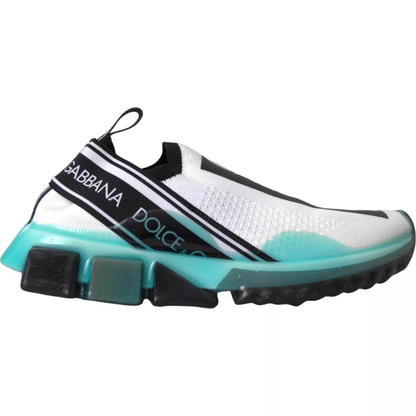 Black White Blue Slip On Sorrento Sneakers - ventzia