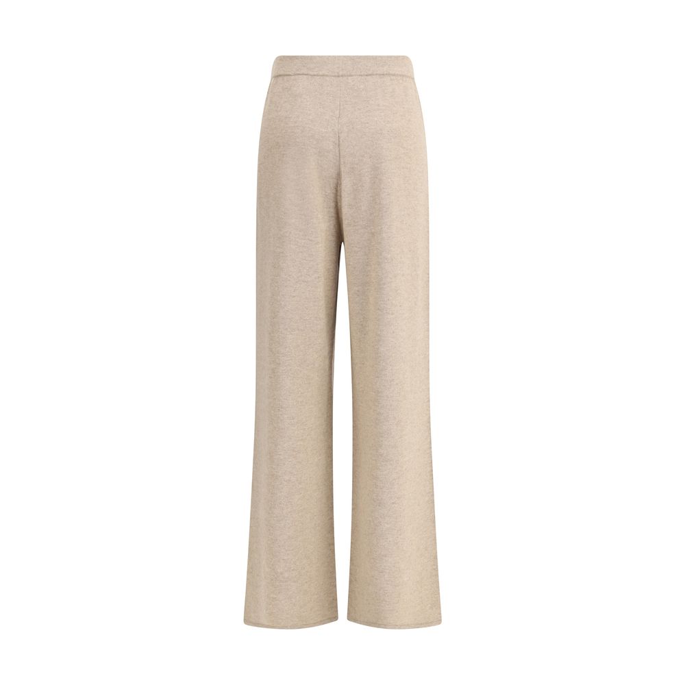 Beige Cashmere Casual Pants - ventzia