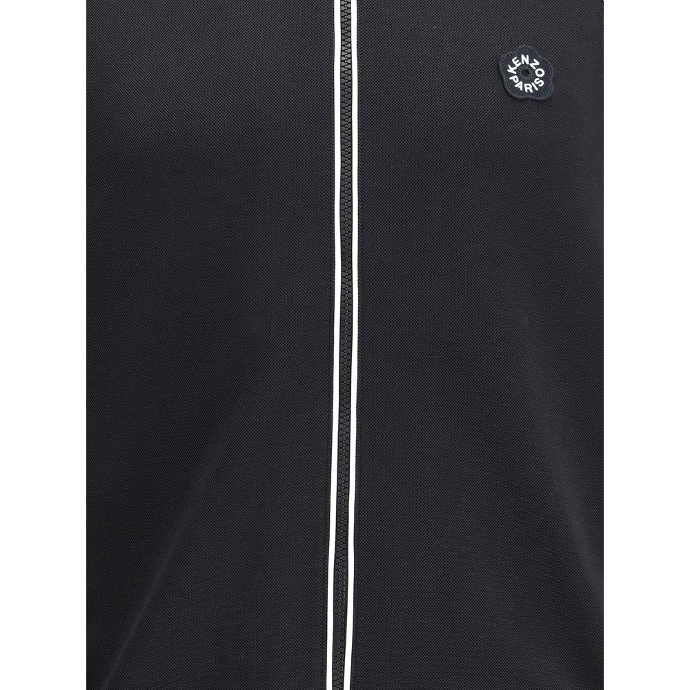 Black Polyester Sweatshirt - ventzia