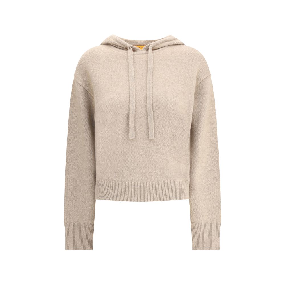 Beige Cashmere Hoodie - ventzia
