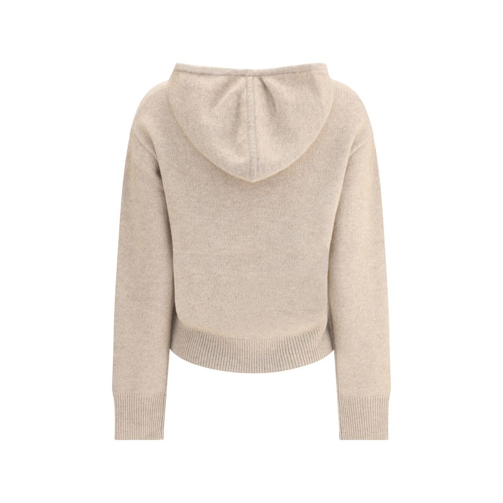 Beige Cashmere Hoodie - ventzia