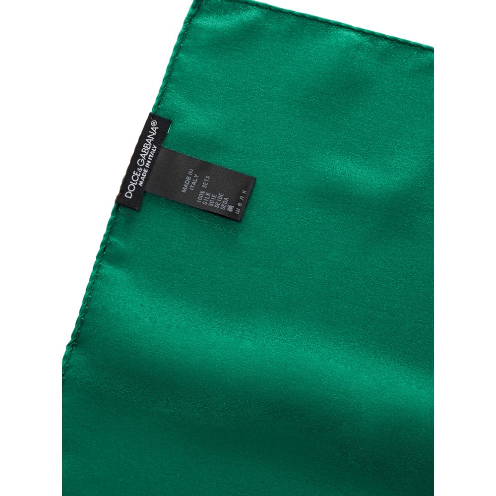 Green Silk Pocket Square - ventzia