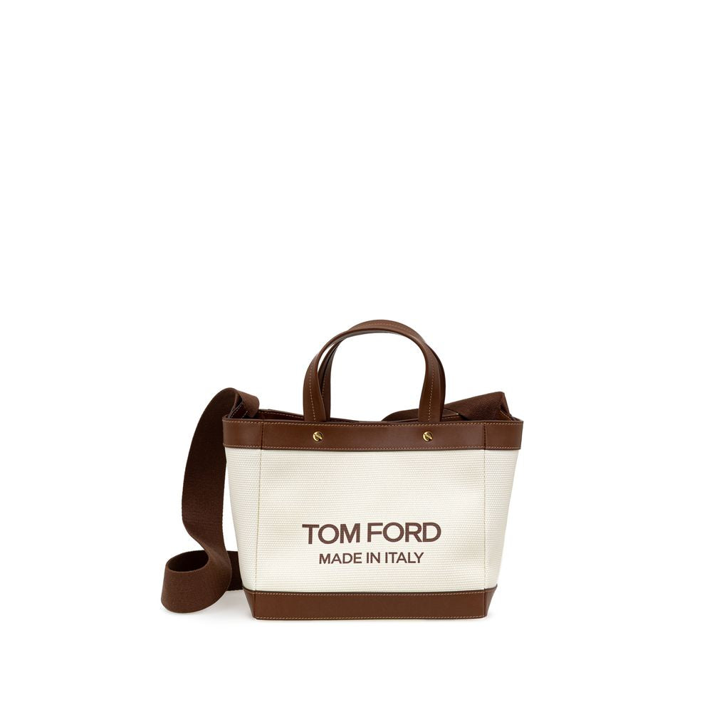Beige Cotton Tote Bag - ventzia