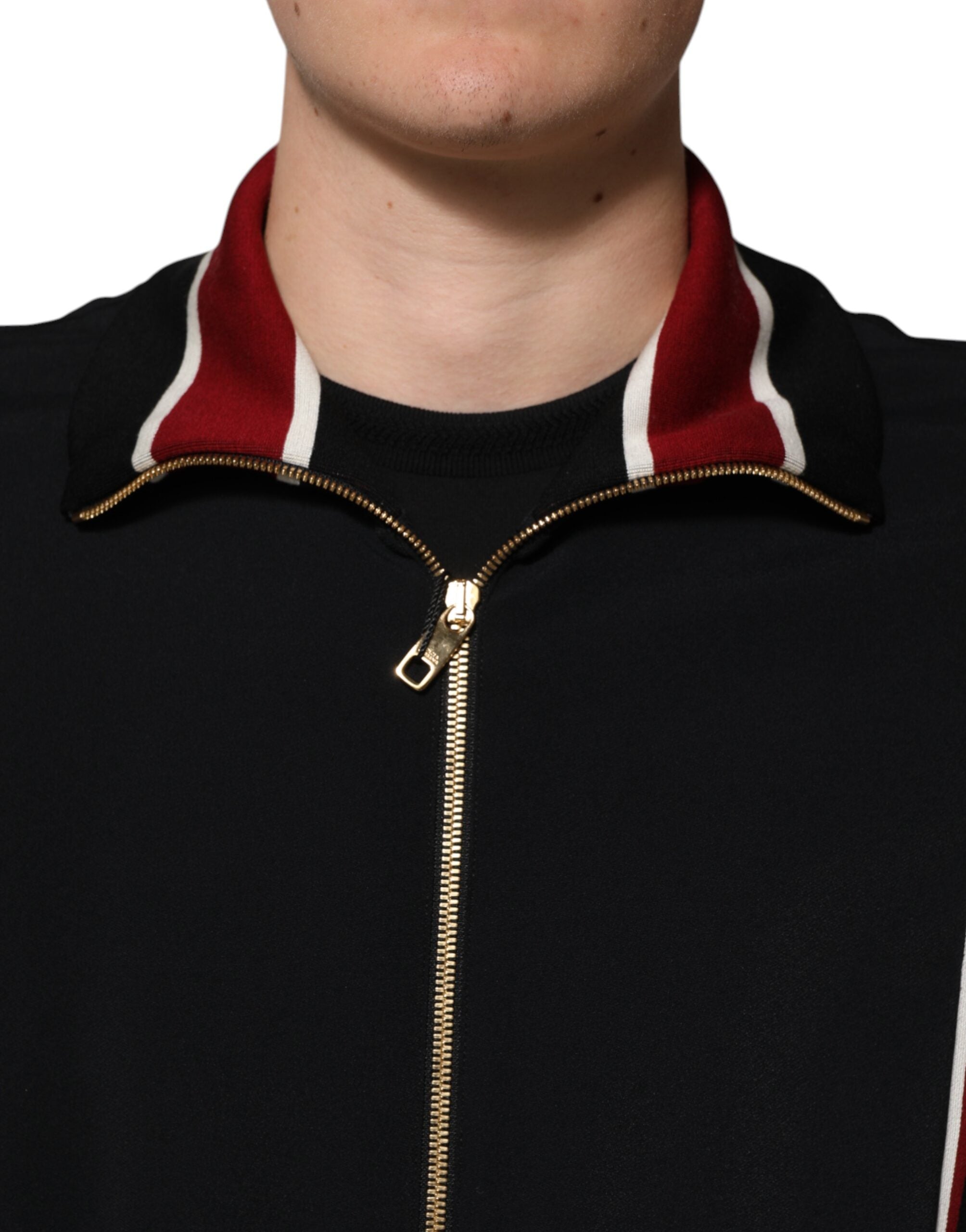 Black DG King Full Zip Sweatshirt Sweater - ventzia