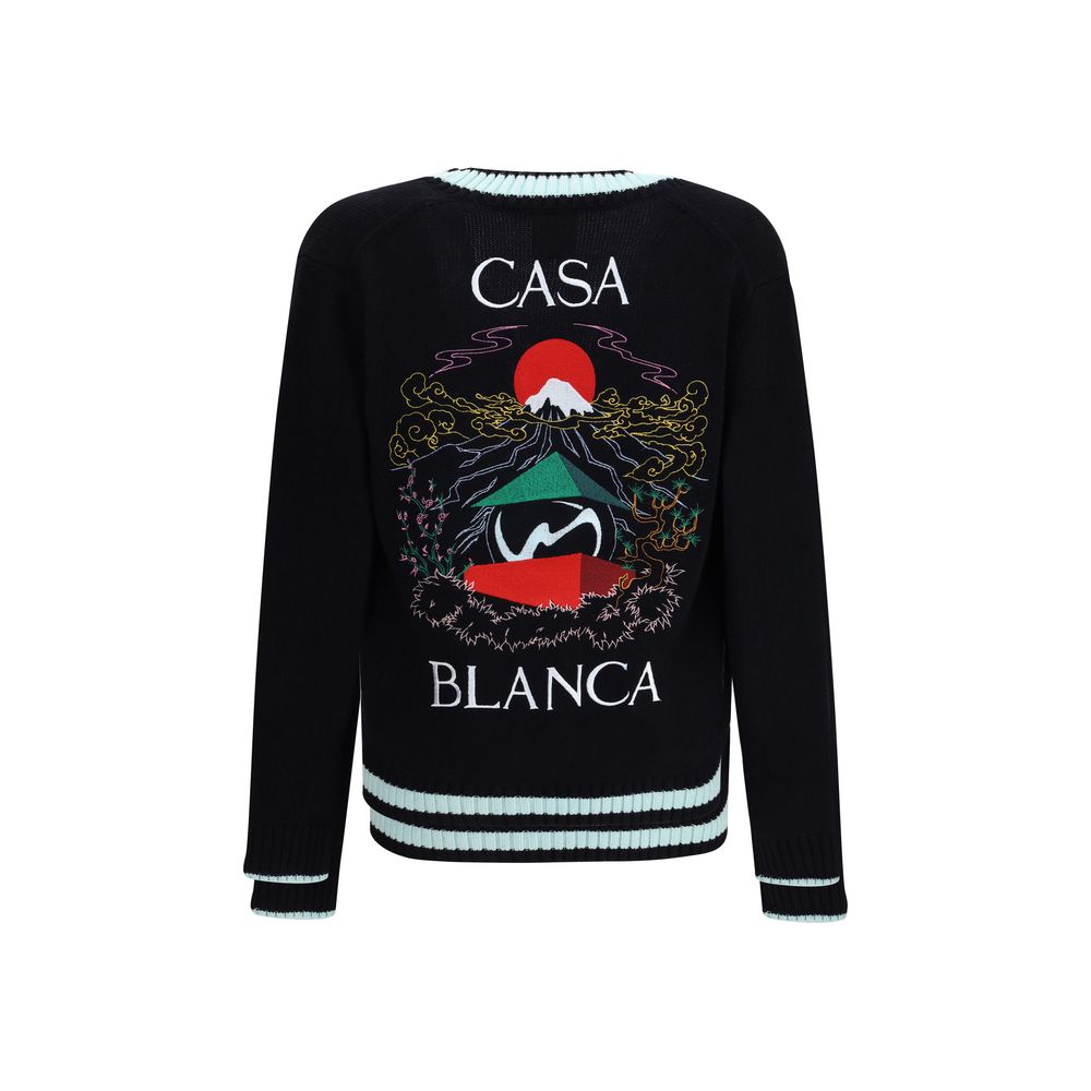 Black Merino Wool Cardigan - ventzia