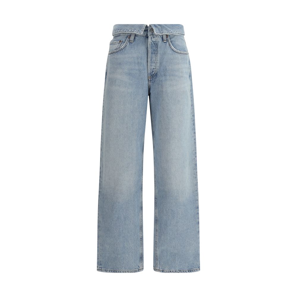 Light Blue Cotton Jeans Denim - ventzia