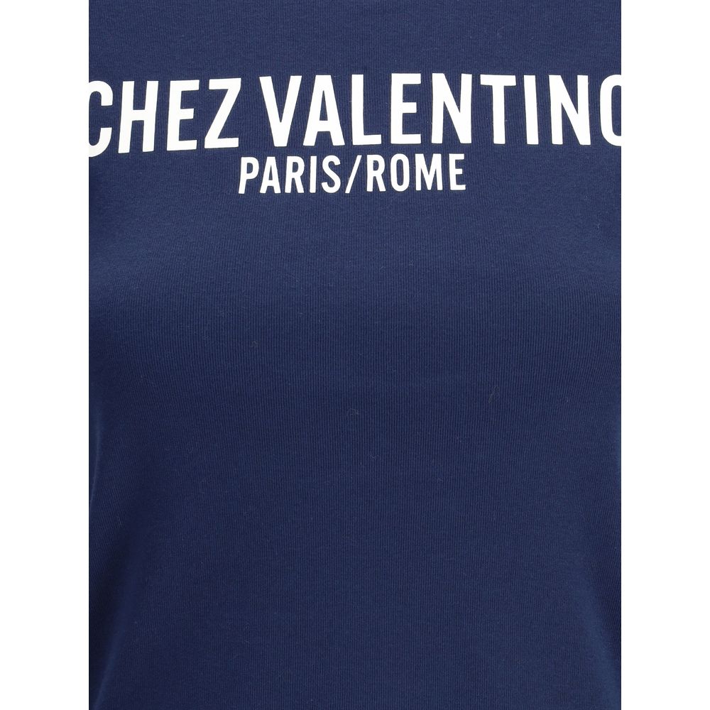 Blue Cotton T-Shirt - ventzia