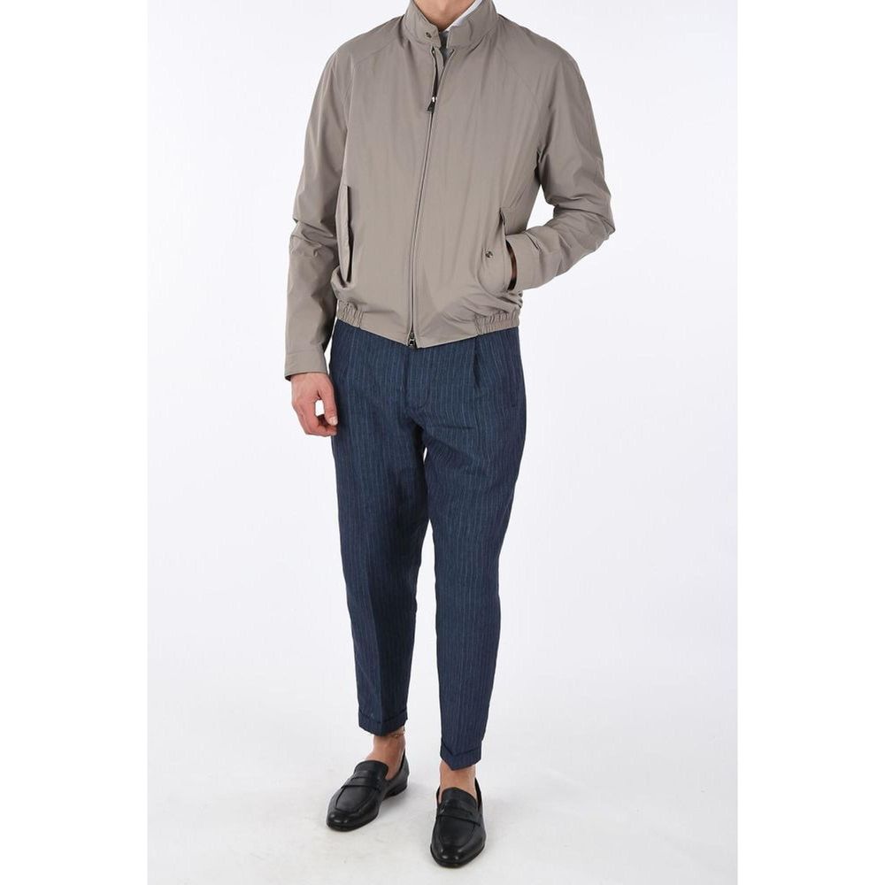 Beige Polyester Jacket - ventzia