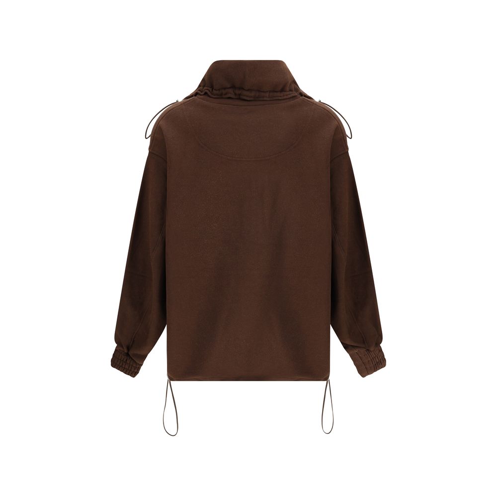 Brown Cotton Sweatshirt