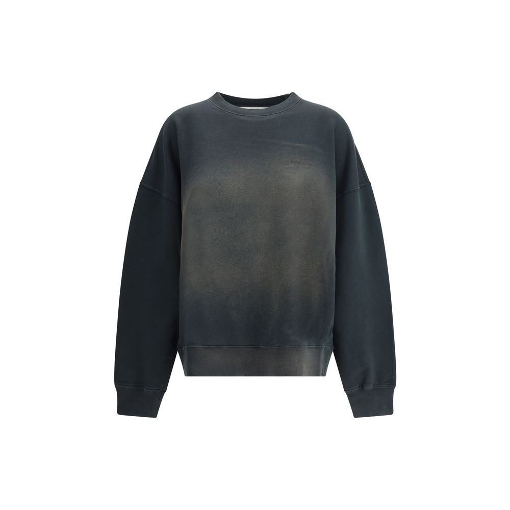 Black Cotton Sweatshirt - ventzia