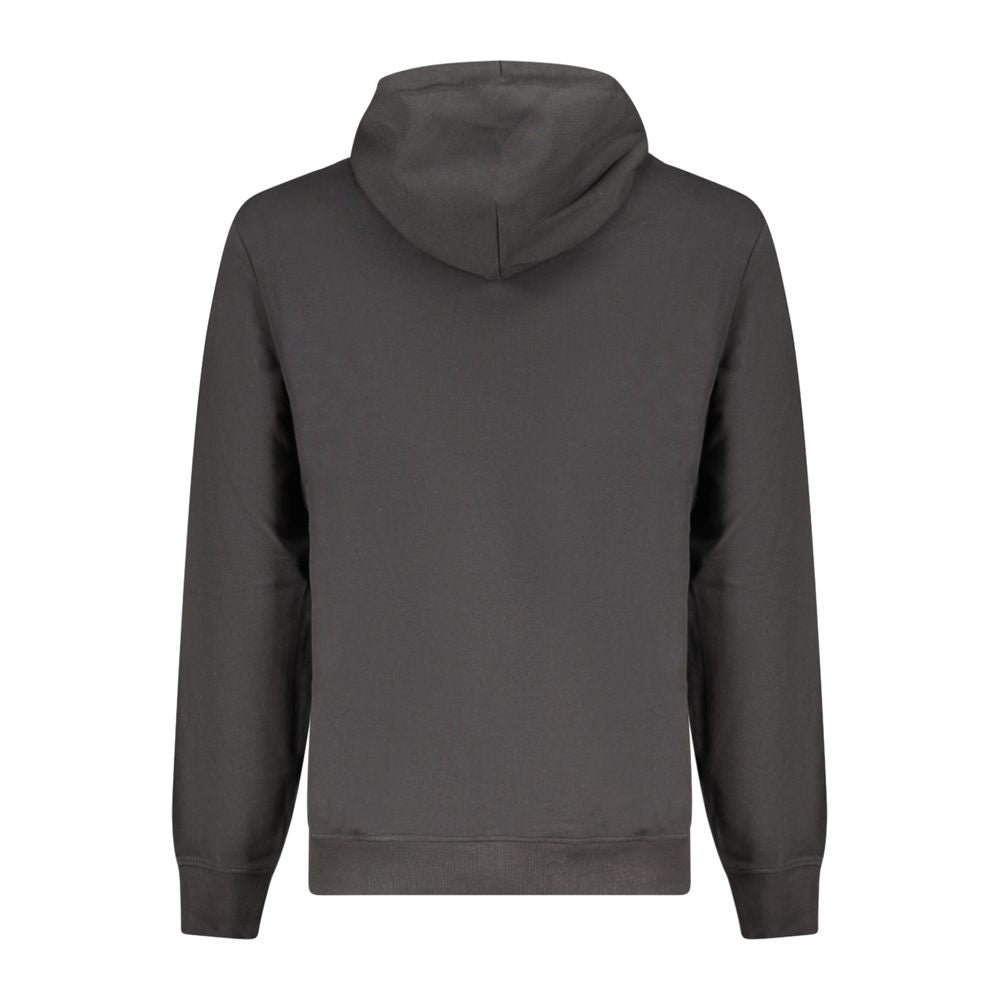 Black Cotton Men's Hoodie - ventzia