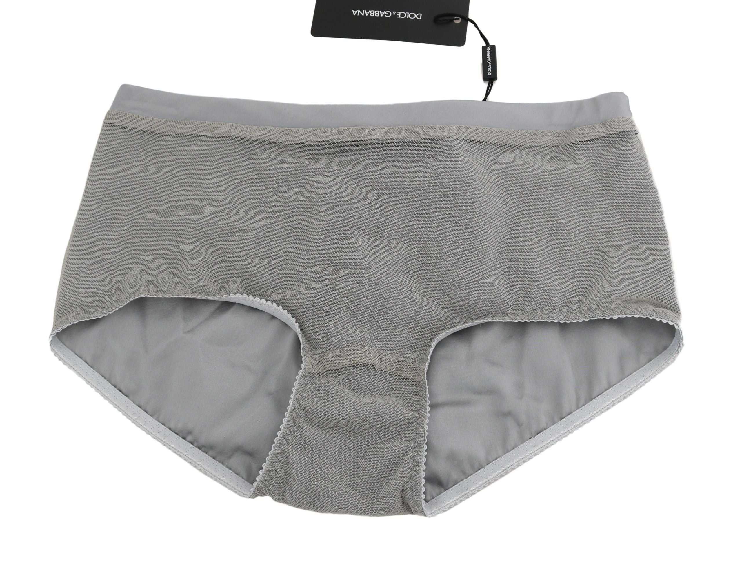 Shimmering Silver Stretch Cotton Underwear - ventzia