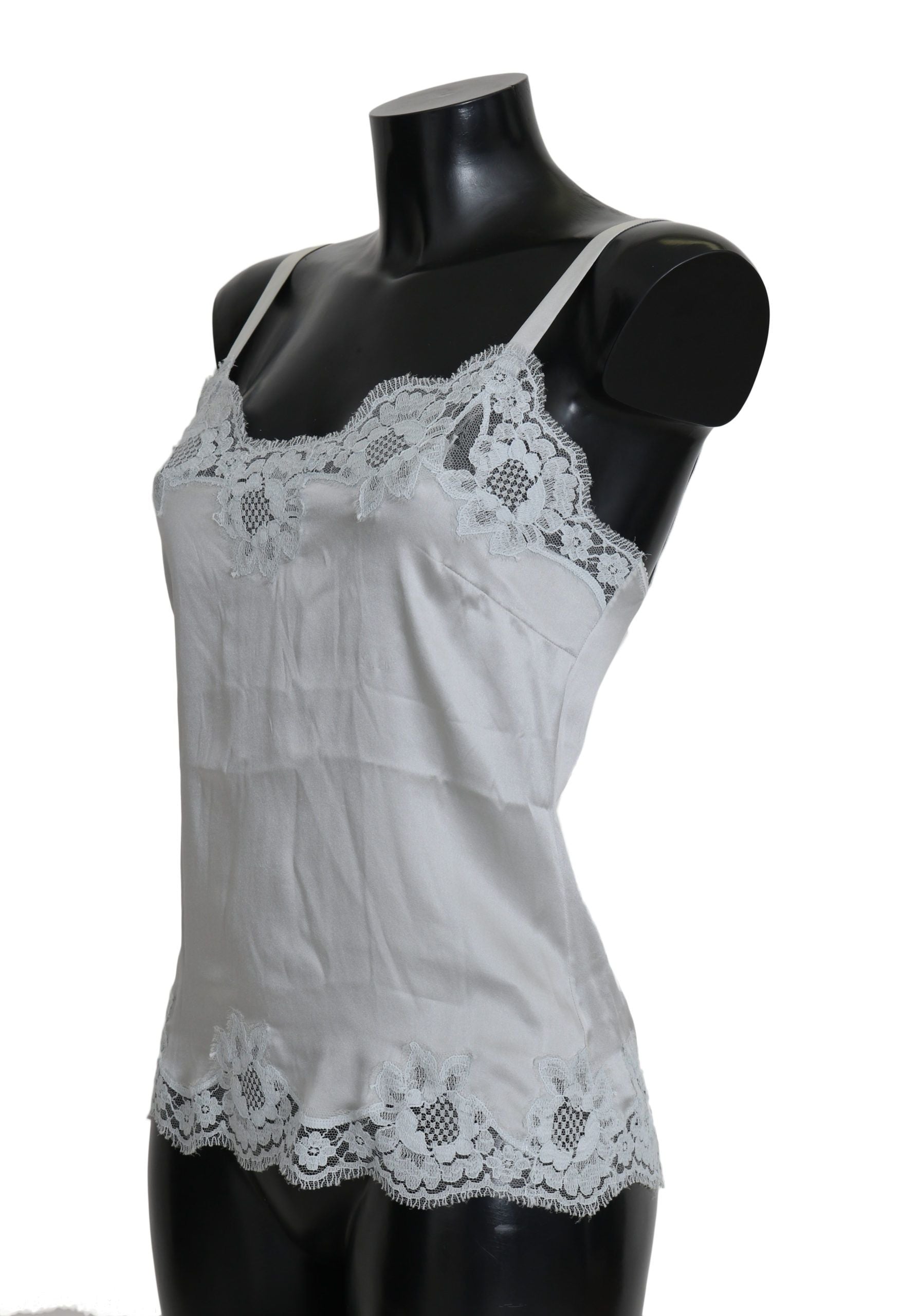 Silk Stretch Floral Lace Chemise Dress - ventzia