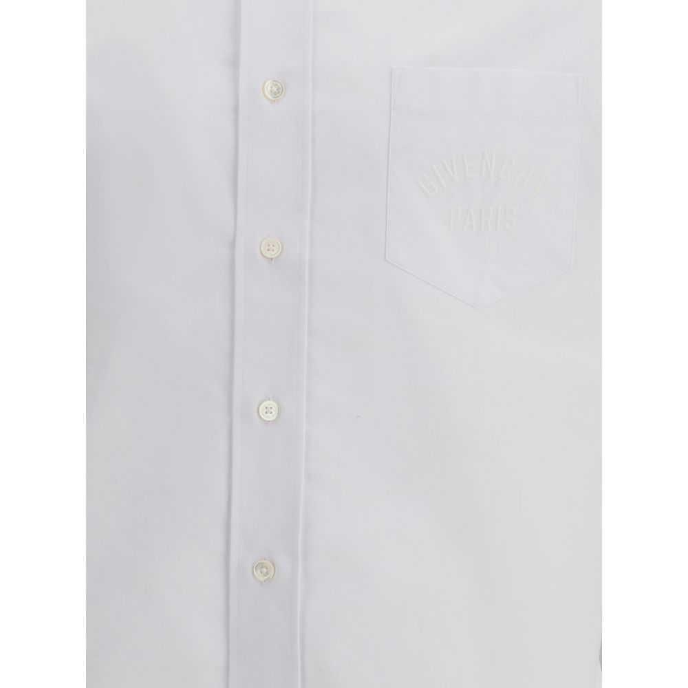 White Cotton Dress Shirt - ventzia