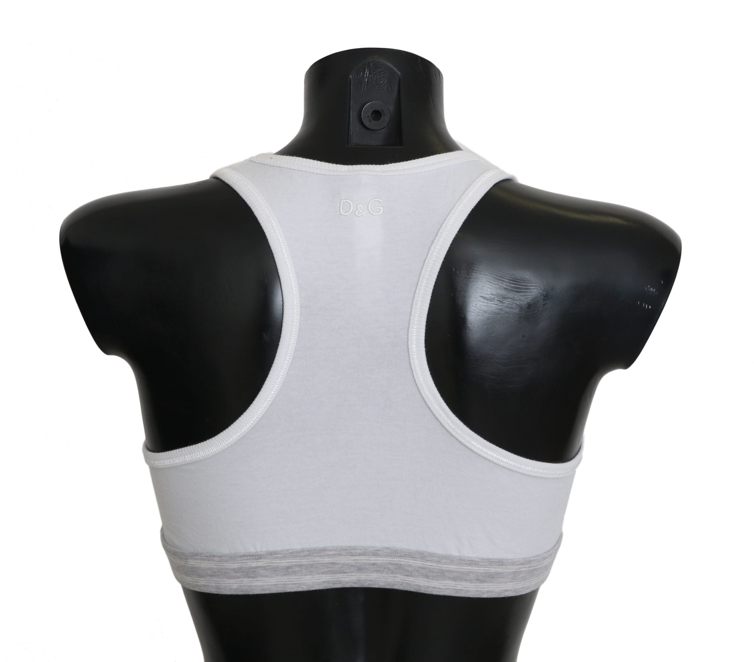 Elegant White Stretch Sport Bra - ventzia
