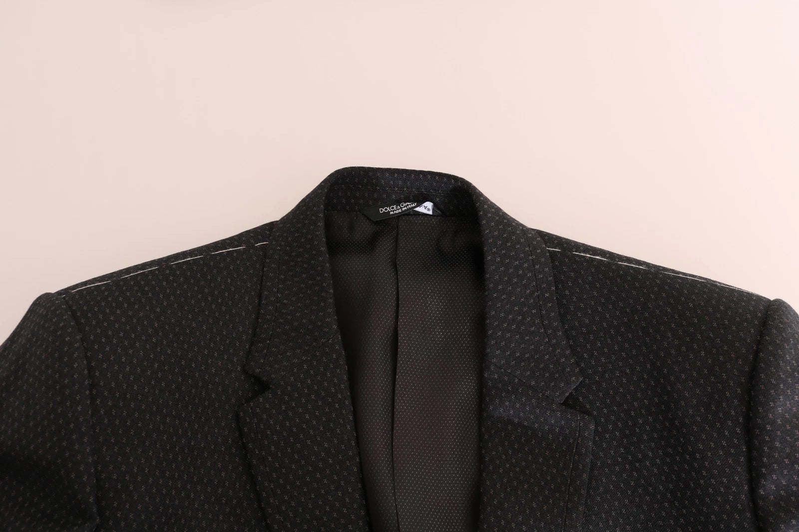 Gray Patterned Wool 3 Piece Slim Suit - ventzia