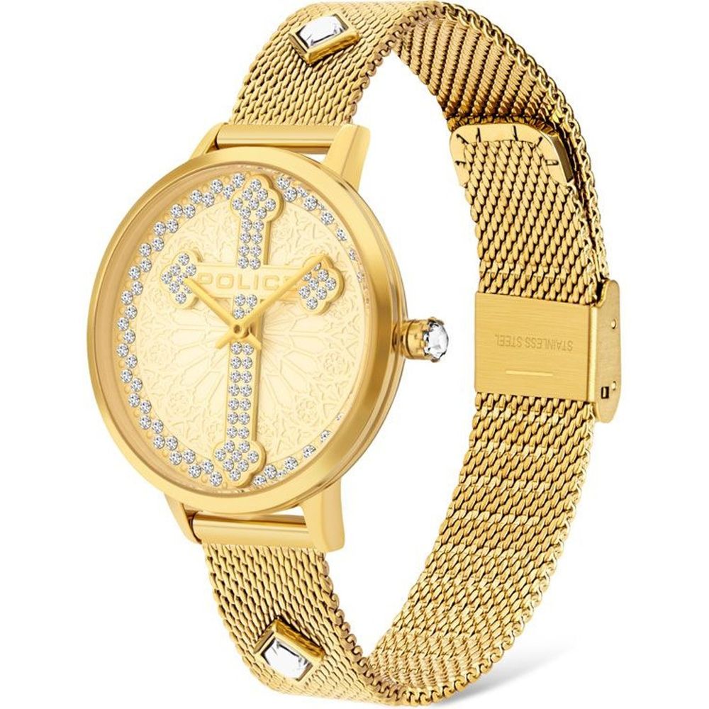 Gold Stainless Steel Dress Watch - ventzia